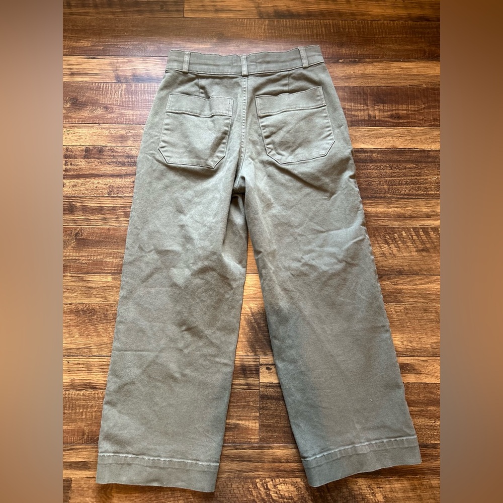 EVERLANE Women’s Olive Green Jeans 100% Organic Cotton Size 10